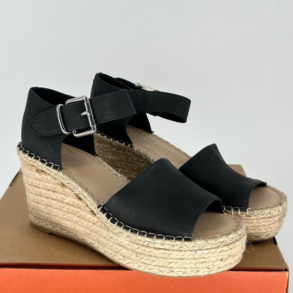 Michael Shannon Giulia Taupe Espadrille Wedge Sandals Heel Women's 10